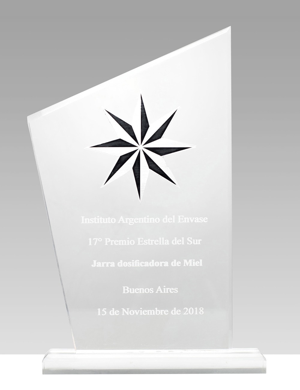 17º Premio Estrella del Sur - Jarra dosificadora de miel.